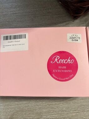 Reecho Pink Hair Extensions Packaging - Reecho Branded Box